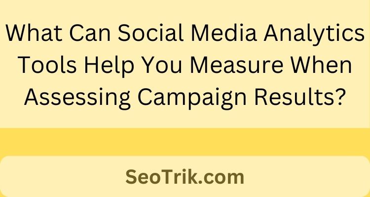 What Can Social Media Analytics Tools Help You Measure When Assessing Campaign Results?